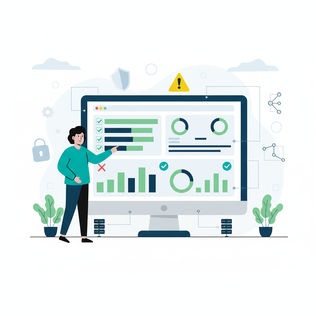 Graphic representation of vendor performance monitoring and ongoing risk management framework for technology outsourcing