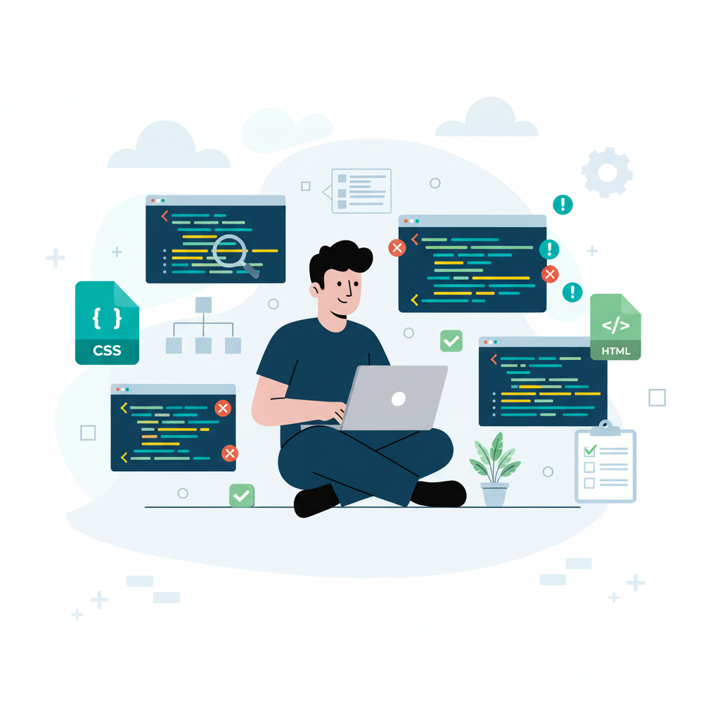 Graphic representation of the topic Testing and Debugging AI-Generated Code - Systematic Strategies That Work