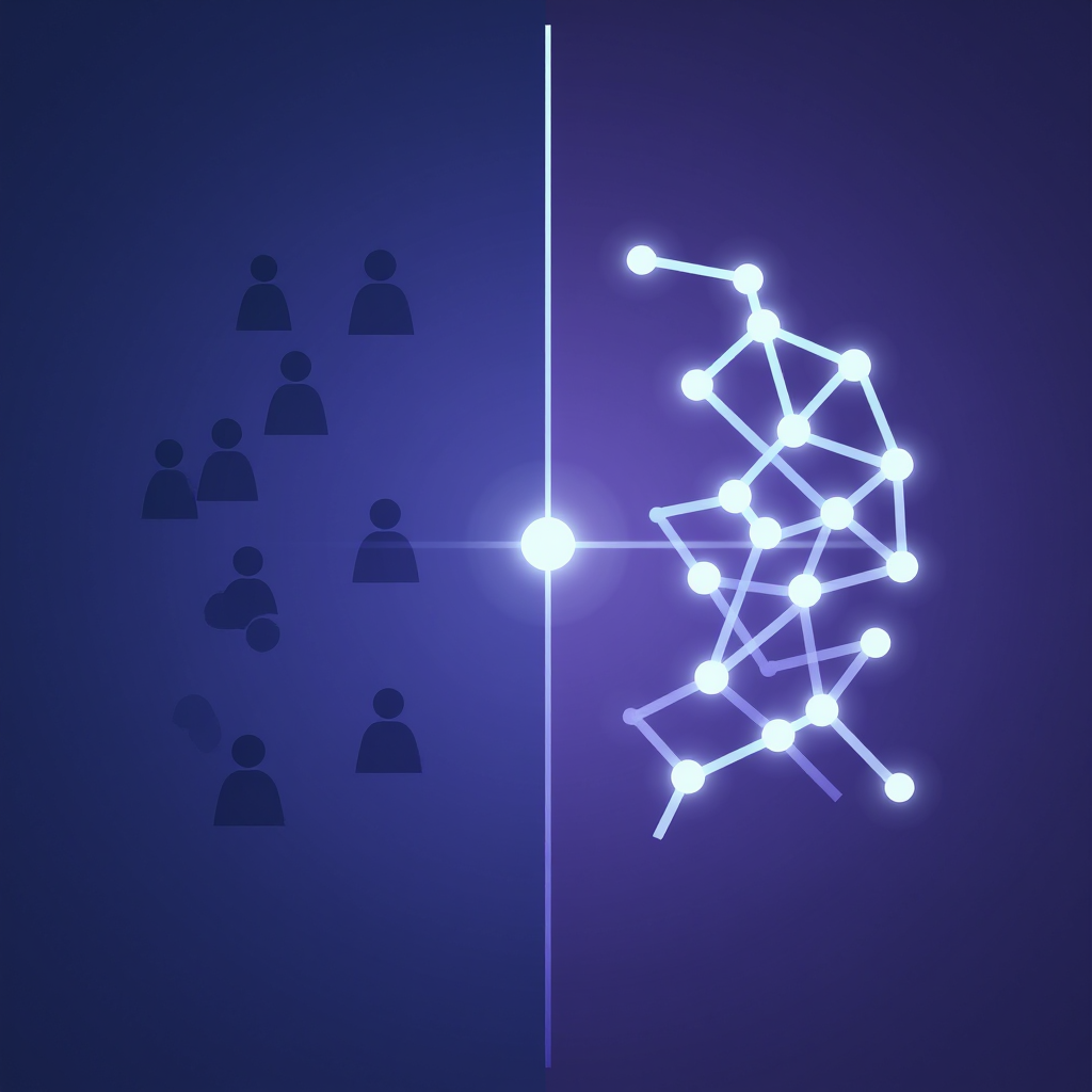 Graphic representation of platform critical mass and the cold start problem