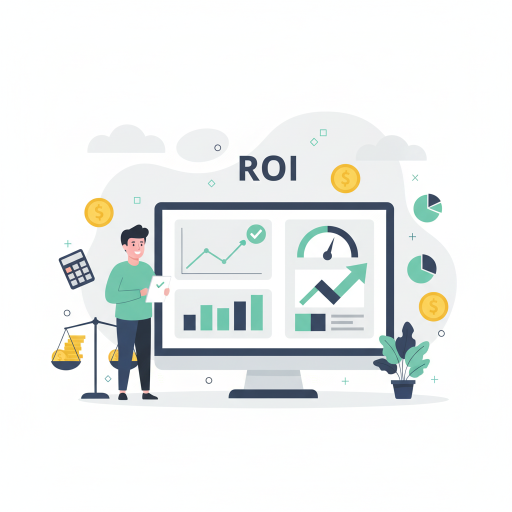 Graphic representation of the topic AI ROI Measurement Framework