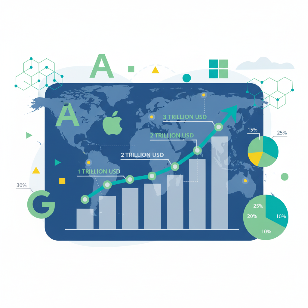 Comprehensive guide to Big Tech valuations, trillion dollar market caps, and AI investment dynamics
