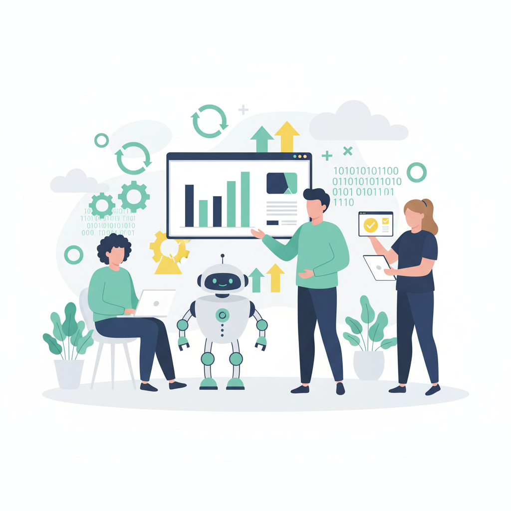 Graphic representation of the topic Understanding AI-Driven Workforce Transformation Beyond the Hype