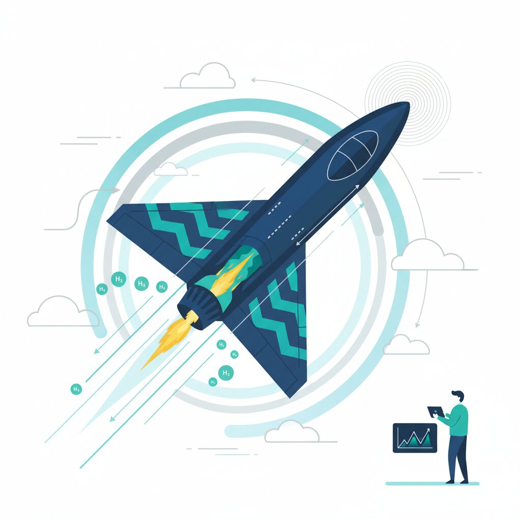 Graphic representation of the topic How Hydrogen-Powered Scramjets Are Enabling Mach 12 Flight
