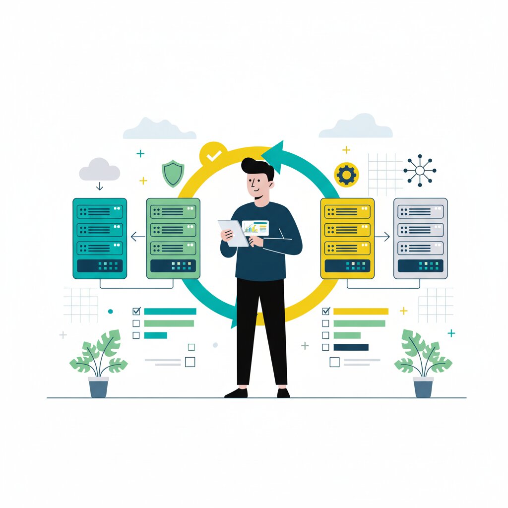 Graphic representation of the topic VMware Alternatives Compared - Proxmox XCP-ng Nutanix and Hyper-V for Enterprise Workloads