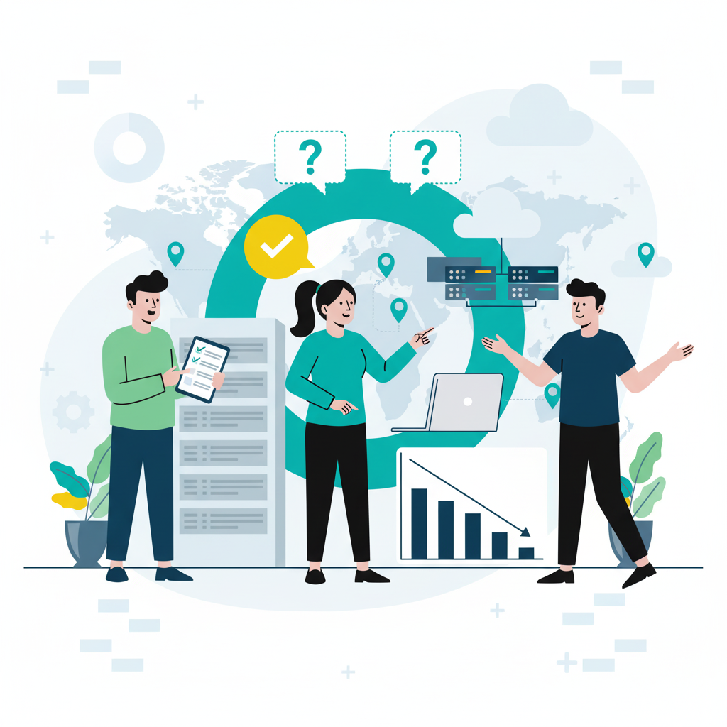 The VMware Exodus Explained - Why Companies Are Migrating and What Comes Next - Illustration showing infrastructure migration and server modernization