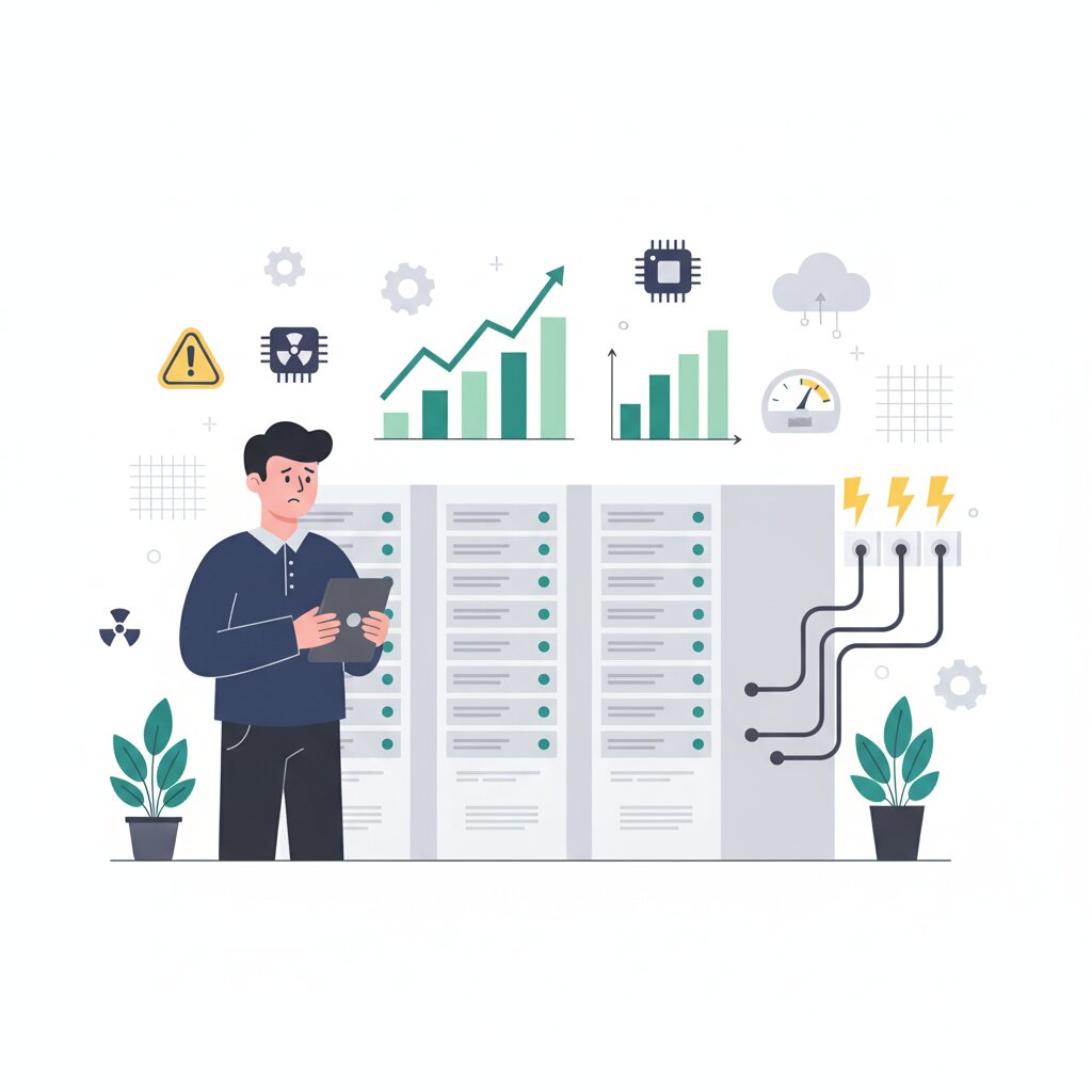 Graphic representation of the topic Why AI Data Centres Are Driving a Major Electricity Demand Crisis