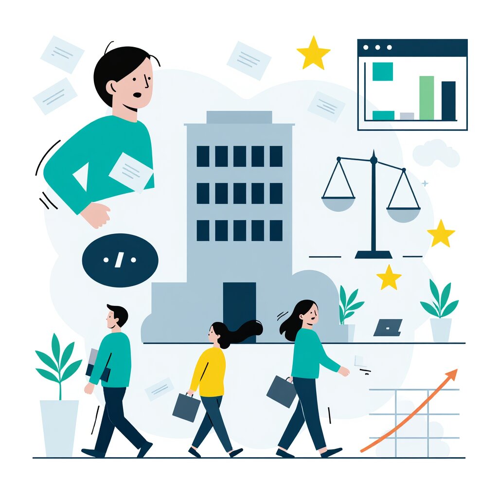 Graphic representation of the topic How RTO Mandates Affect Employee Retention and Why Top Performers Leave First