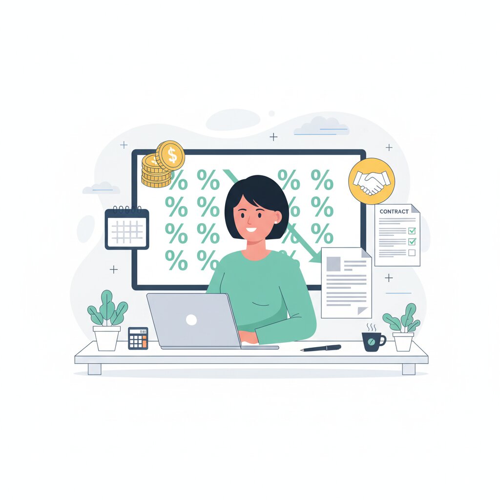 Graphic representation of the topic How to Negotiate Better SaaS Contracts and Lock In Lower Prices