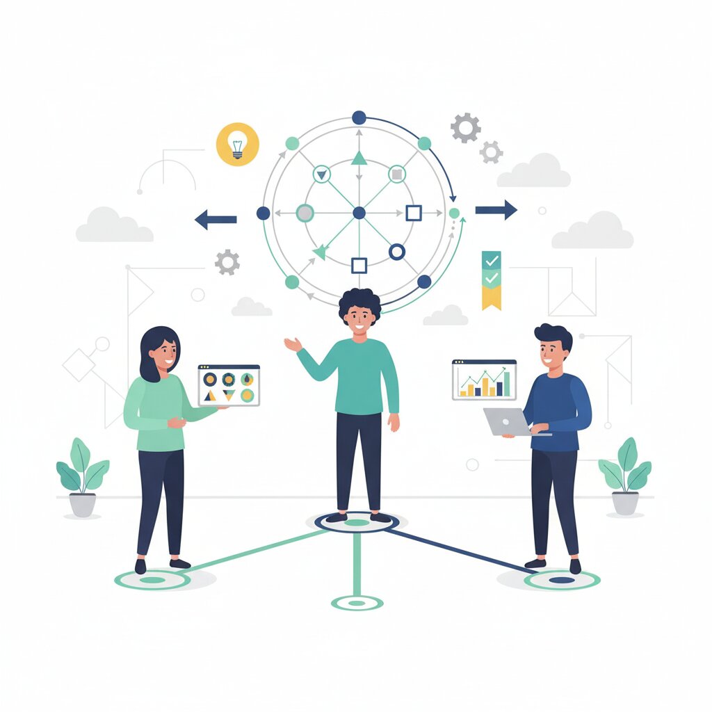 Graphic representation of the topic Redesigning Career Pathways When Traditional Promotion Ladders Become Obsolete