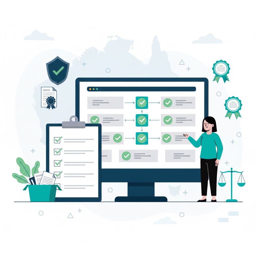 Graphic representation of the topic AI Governance and Compliance for Australian Startups