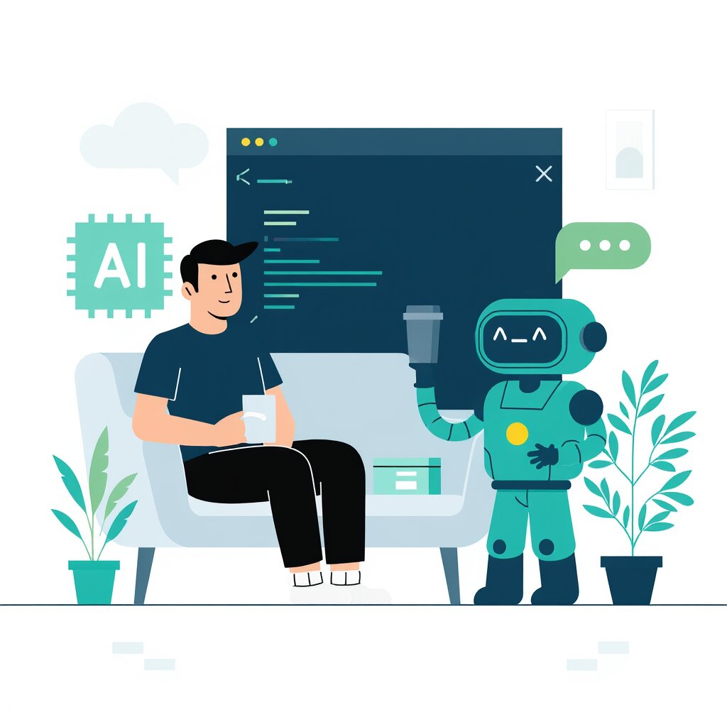 Graphic representation of the topic AI Impact on Developer Skills and Career Paths