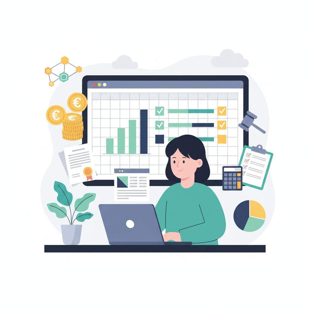 Graphic representation of the topic Budgeting for EU AI Act Compliance - Cost Models for SMB Tech Companies by Use Case