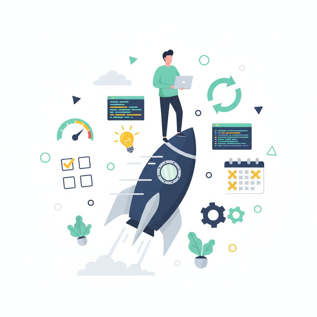 Graphic representation of the topic Ship Before Ready: Why Solo Founders Win with Speed Over Perfection