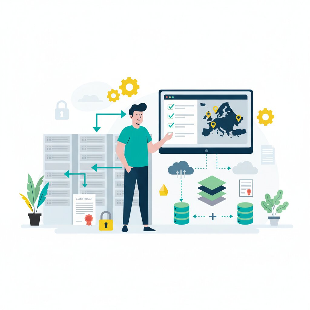 Graphic representation of the topic Implementing Data Act Switching Procedures and Deploying European Infrastructure