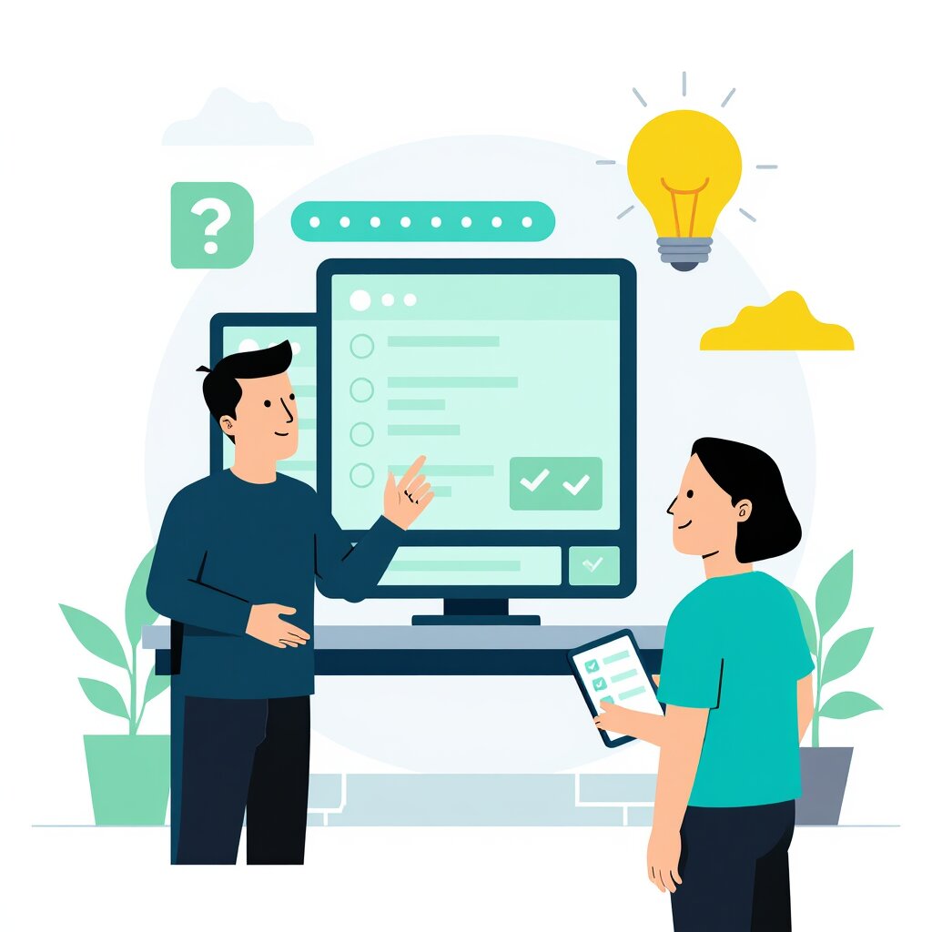 Graphic representation of the topic Designing AI-Resistant Interview Questions - Practical Alternatives to Algorithmic Coding Tests
