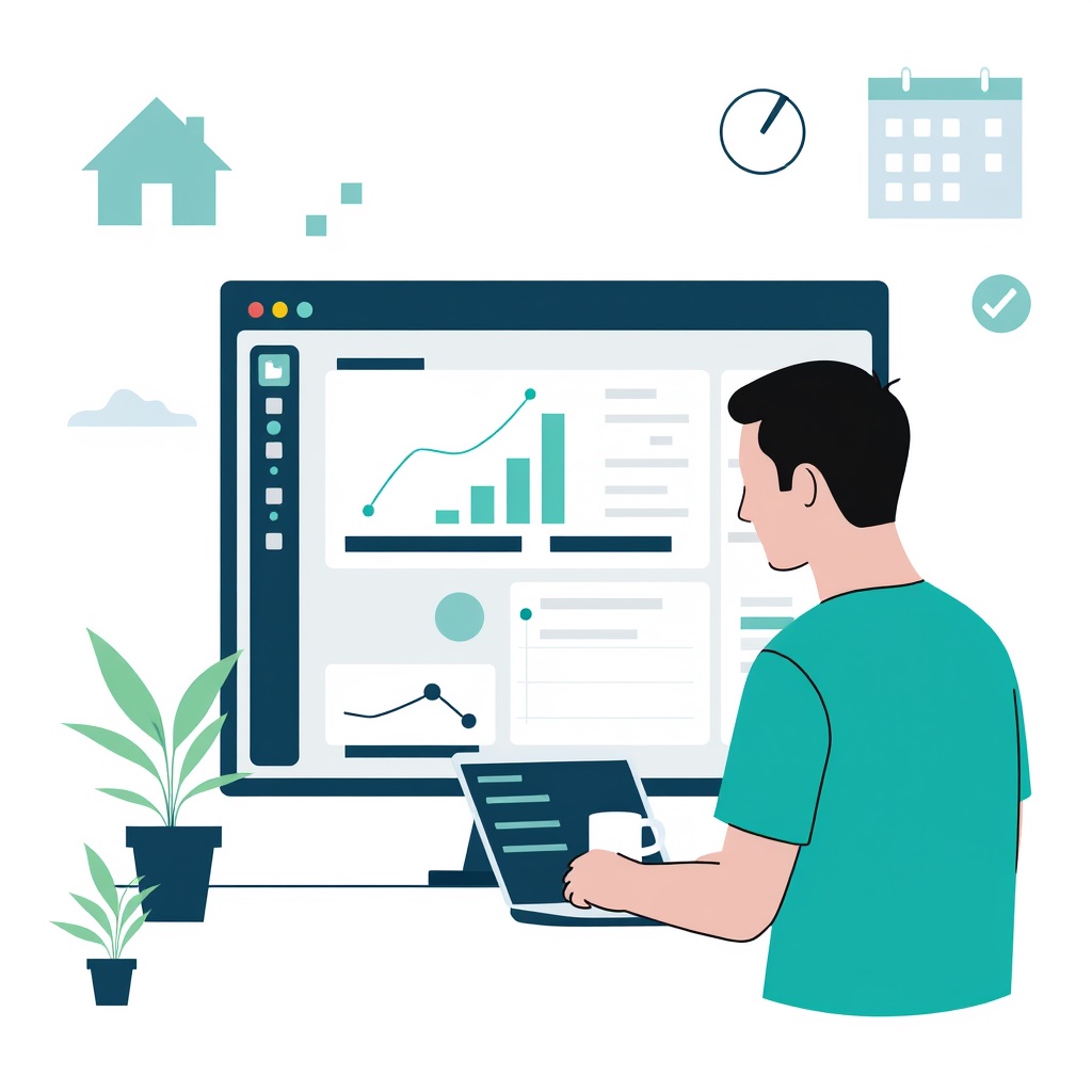 Graphic representation of the topic What Research Really Shows About Return to Office Mandates and Productivity