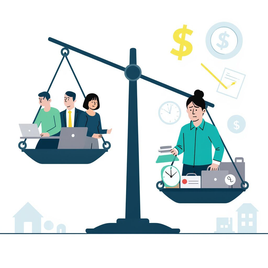 Graphic representation of the topic Why Return to Office Mandates Harm Women and Widen the Gender Pay Gap