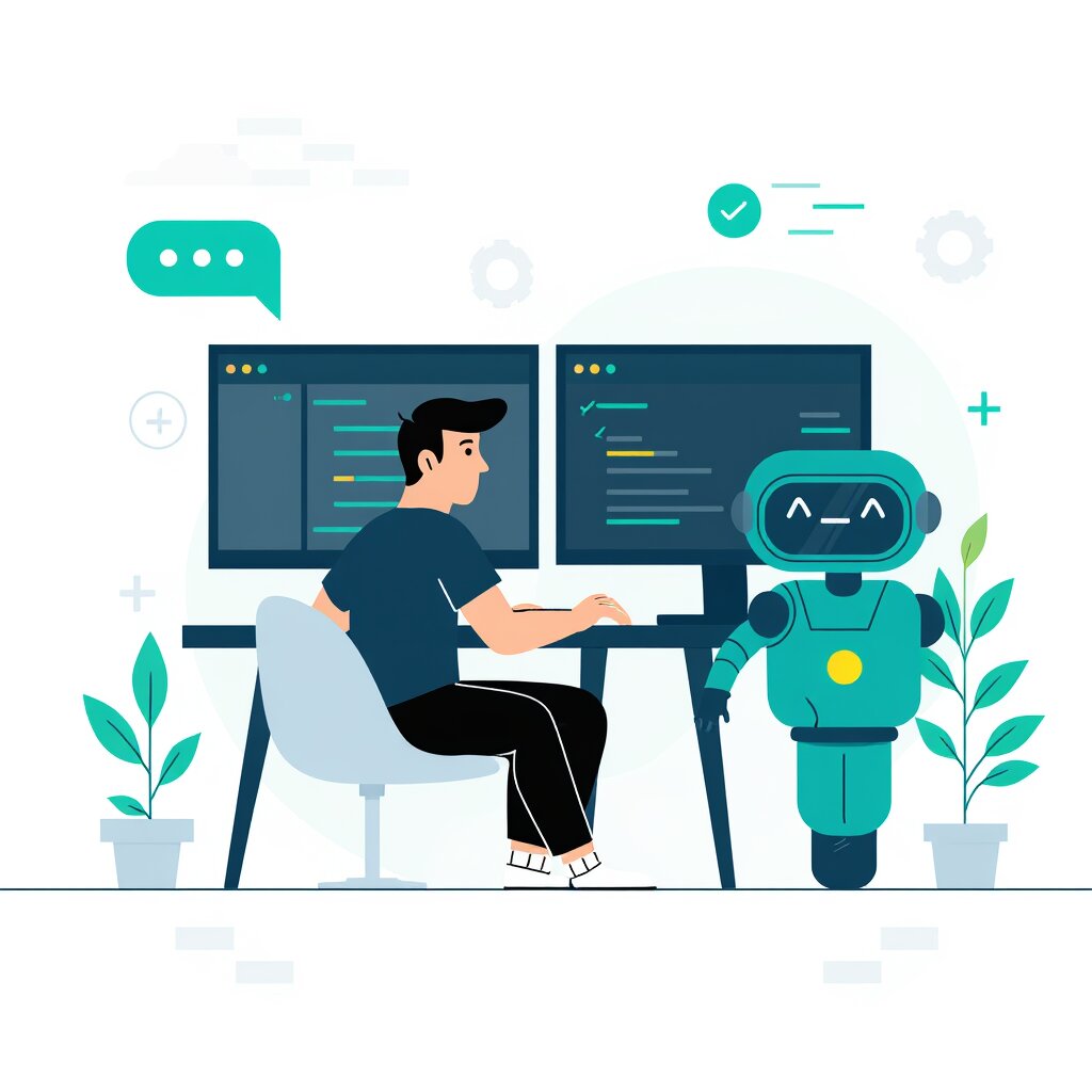 Graphic representation of the topic Augmented Coding: The Responsible Alternative to Vibe Coding