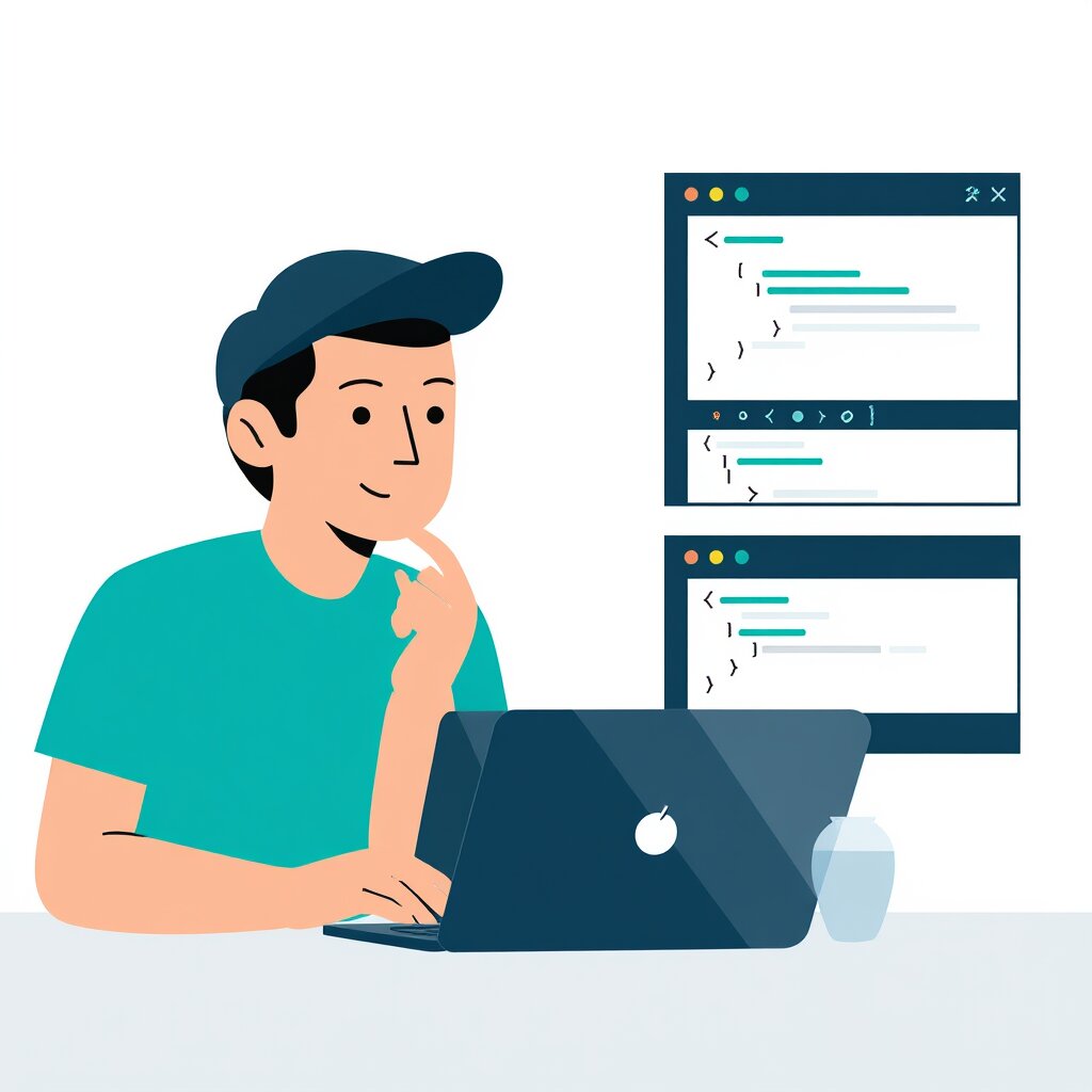 Graphic representation of the topic AI Coding Tools Compared: Cursor, GitHub Copilot, Bolt, and Replit Agent