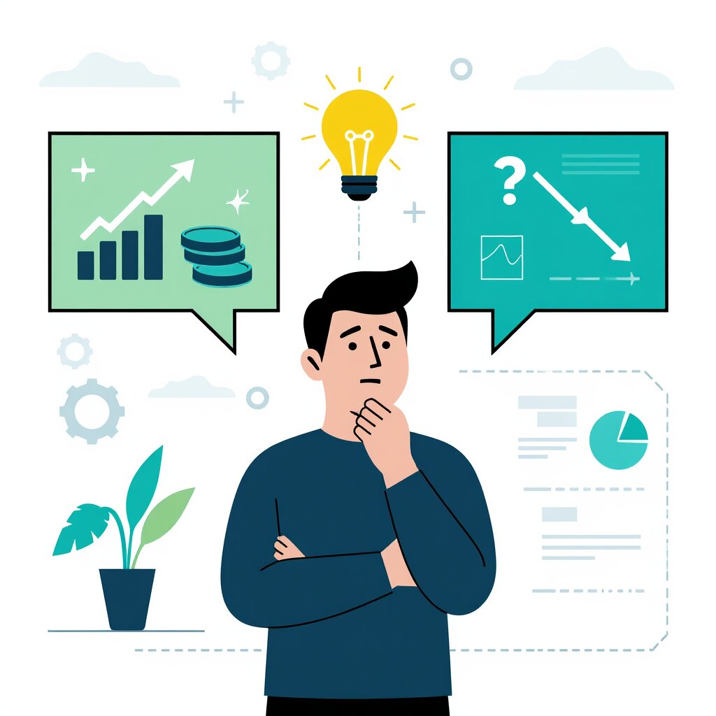 Graphic representation of the topic The AI Bubble Debate - 95% Getting Zero ROI or the Most Important Thing Ever?