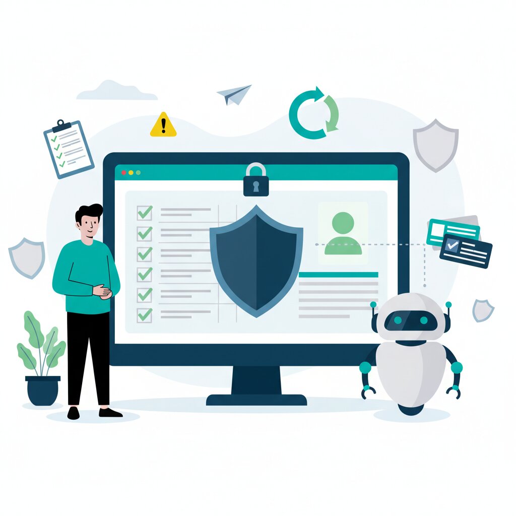 Graphic representation of the topic What OWASP MITRE and Compliance Frameworks Say About Agentic Browser Risk