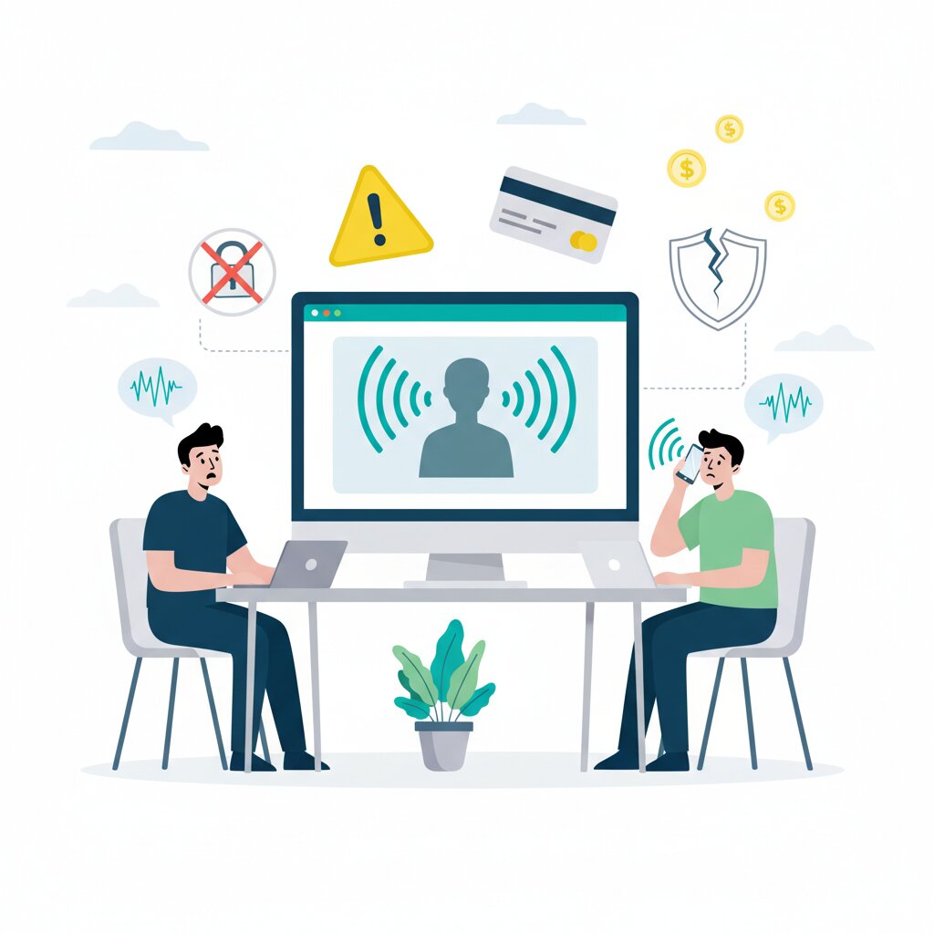 Graphic representation of the topic AI voice phishing attacks targeting business functions