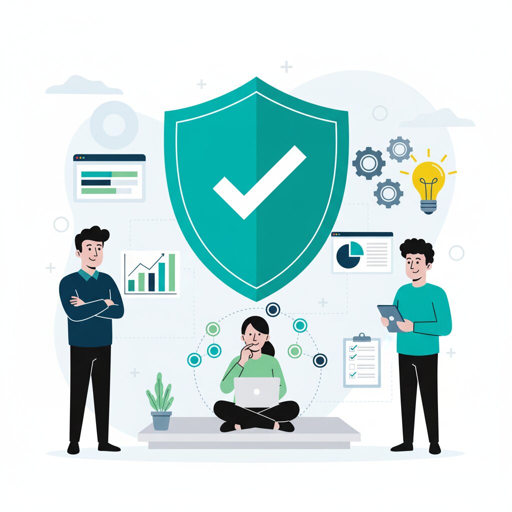 Graphic representation of the topic The AI Operating Model — What Separates Governance Leaders from Laggards