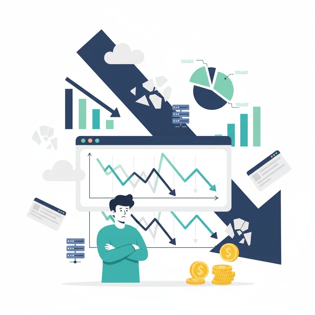 Graphic representation of the topic The SaaS Reckoning Explained — What Happened to Enterprise Software in 2026