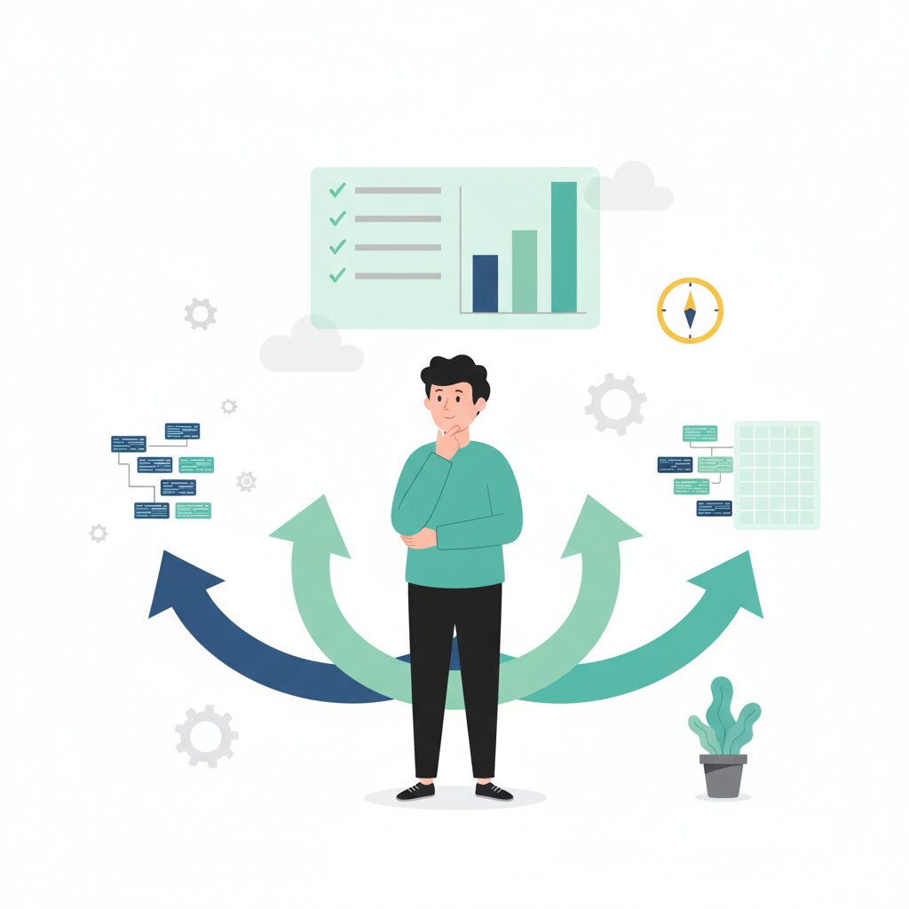Graphic representation of the topic Brownfield Greenfield or Bluefield Choosing the Right SAP Migration Path With the Data