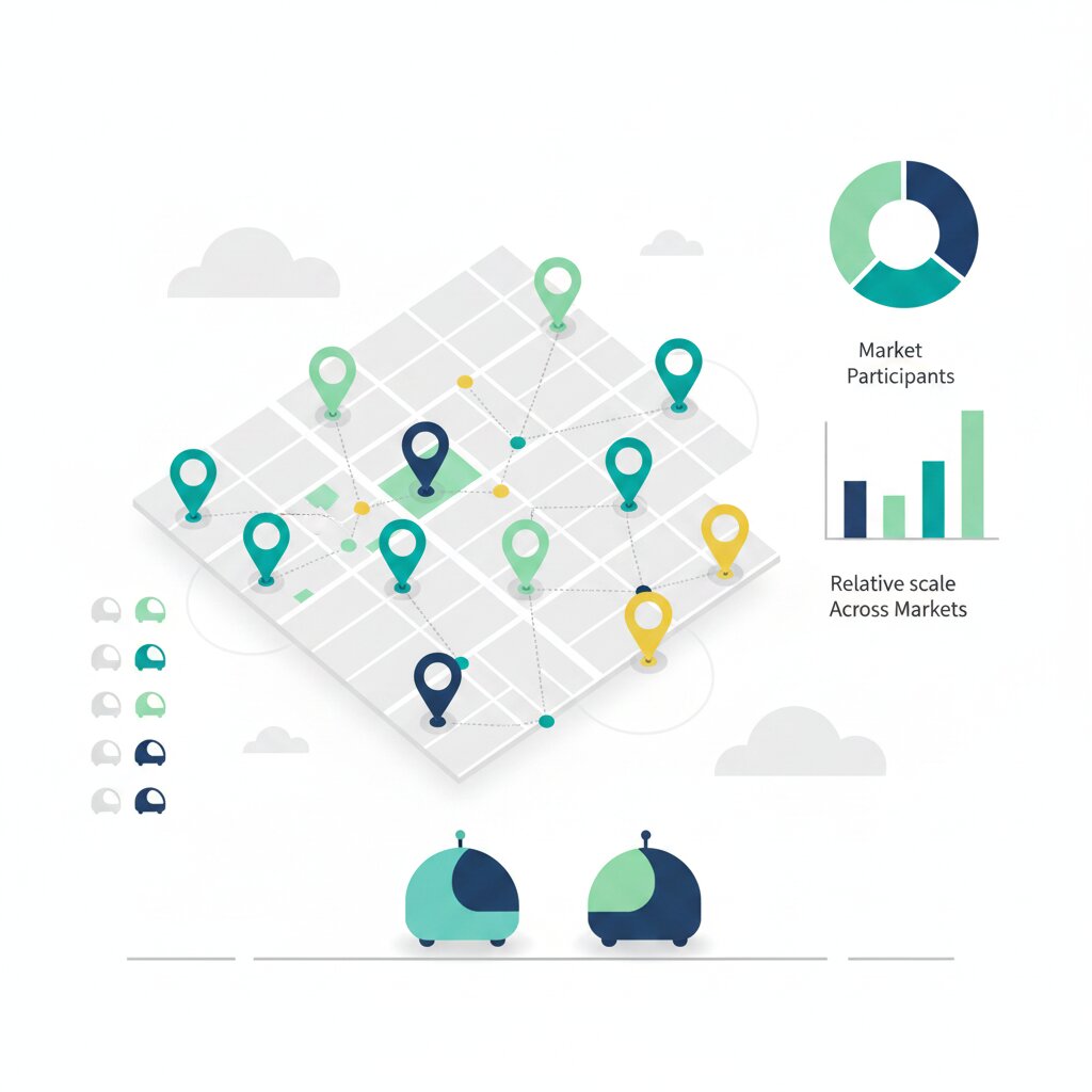 Graphic representation of the robotaxi market state in 2026