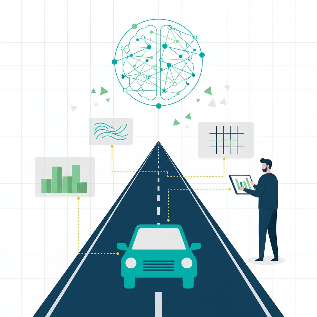 Graphic representation of autonomous vehicle world model simulation training
