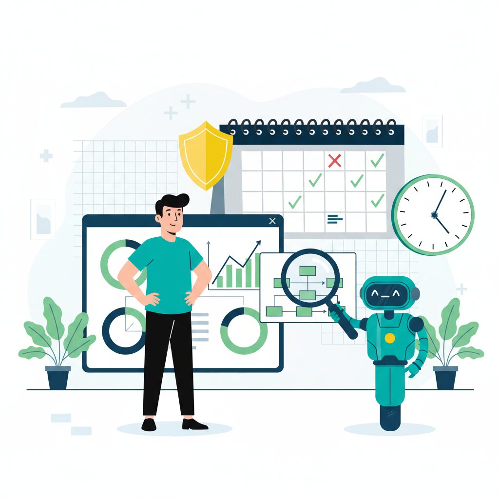Graphic representation of AI shifting site reliability from reactive to predictive