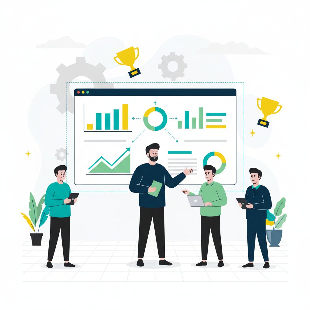 Graphic representation of AI organisational structure and enterprise outcomes