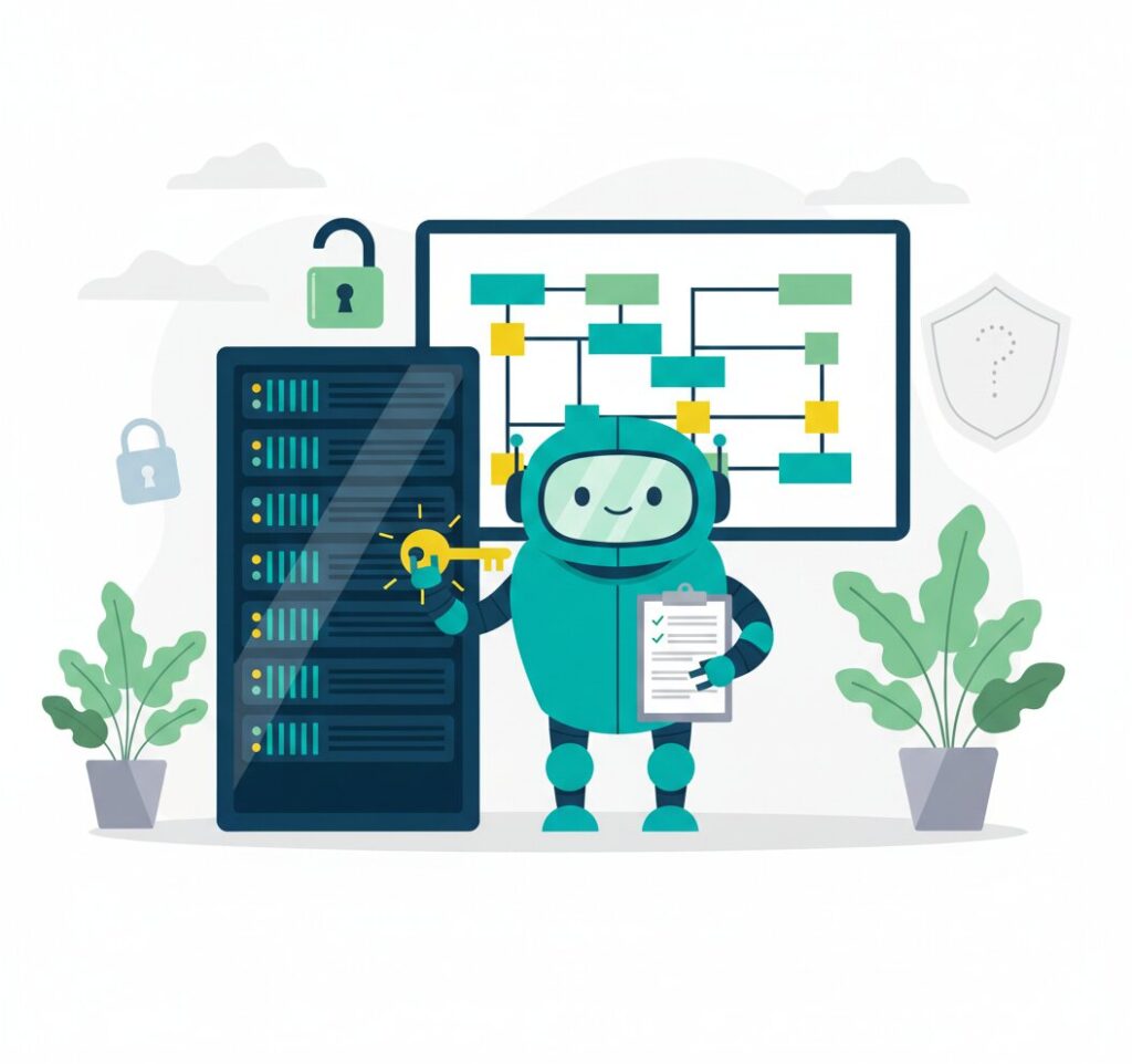 Graphic representation of AI agents as insider threats