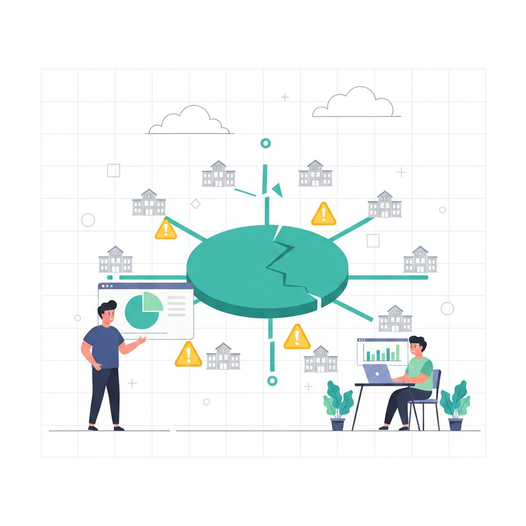 Graphic representation of LMS vendor concentration risk across 8809 schools