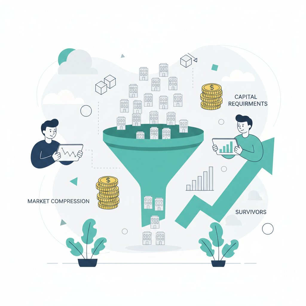 Graphic representation of the topic AI Startup Consolidation Wave