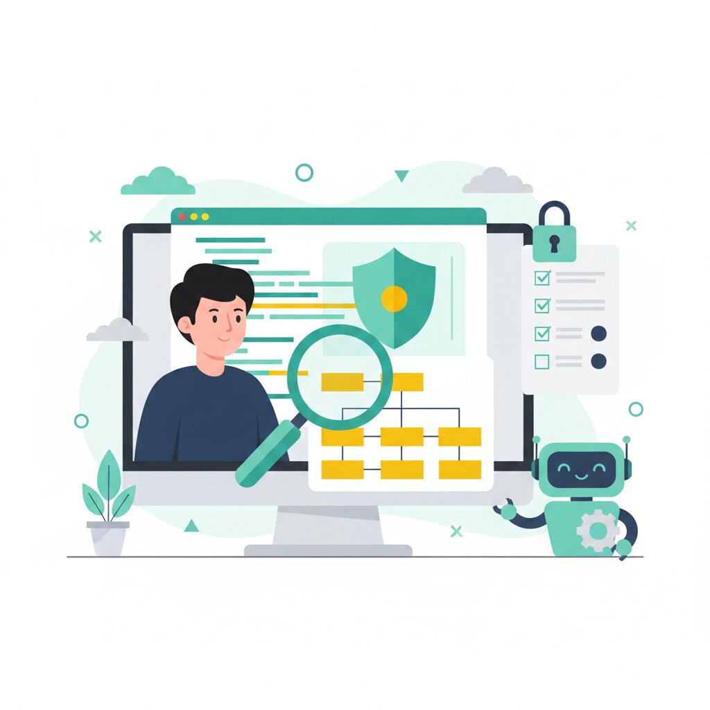 Graphic representation of AI code vulnerability density and security review process