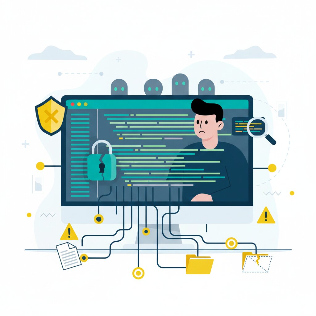 Graphic representation of attackers targeting the AI coding toolchain with malicious ZIP files and supply chain attacks