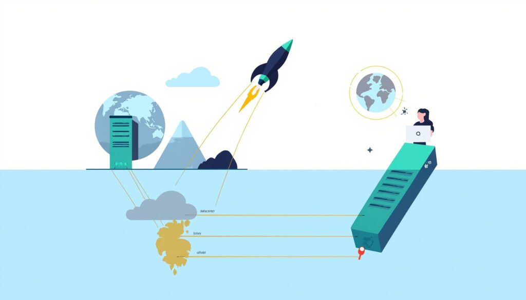 Graphic representation of orbital, underwater, and alternative data centres for the SpaceX million-satellite FCC filing article
